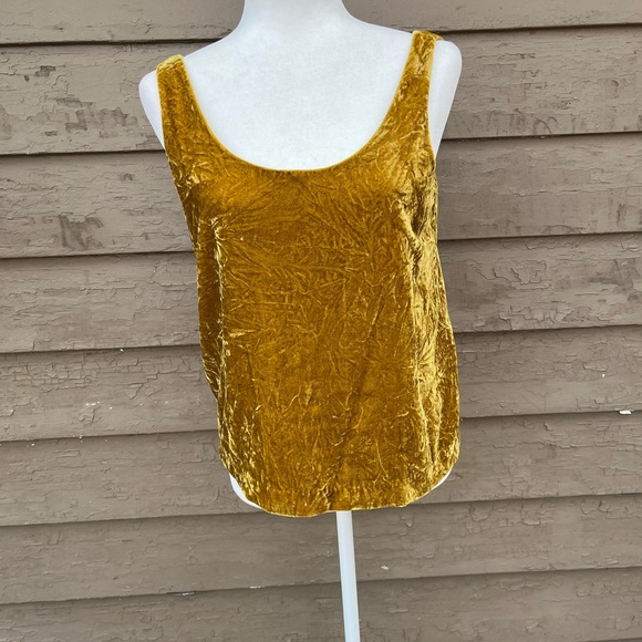 J Crew mustard velvet tank! - Picture 2 of 6
